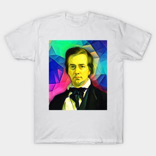 George Perkins Marsh Colourful Portrait | George Perkins Marsh Artwork 6 T-Shirt